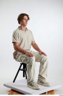 Lyle  1 beige cargo pants beige polo t shirt…